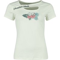 Lilo & Stitch - Disney T-Shirt - Stitch - Blumen - S bis XXL - für Damen - Größe L - hellgrün  - EMP exklusives Merchandise! von Lilo & Stitch