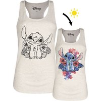 Lilo & Stitch - Disney Tank-Top - Stitch - S bis XXL - für Damen - Größe XL - beige meliert  - EMP exklusives Merchandise! von Lilo & Stitch