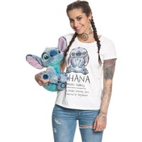 Lilo & Stitch Ohana Means Family Damen T-Shirt weiss von Lilo & Stitch
