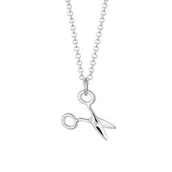 Lily Charmed - Halskette mit Scheren-Anhänger aus 925er Sterlingsilber, 45,7 cm lange Kette. von Lily Charmed