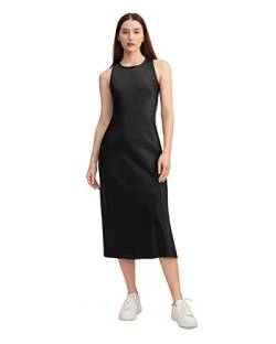 LilySilk Damen Seidenkleider Abendkleider Promkleider Ärmellos Damenmode aus Seide für Frauen(Schwarz,38) von LilySilk