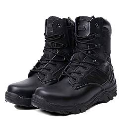 LiliChan Männer Taktische Stiefel Delta Side Einsatzstiefel Wasserdicht Boots Military Schuhe (40 EU, Schwarz) von Lilychan