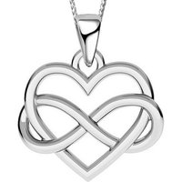 Limana Herzkette echt 925 Sterling Silber Kette mit Herz Unendlichkeit Liebe, undenliche Symbol Geschenkidee von Limana