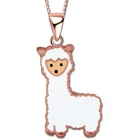 Limana Kette mit Anhänger Kinder Mädchen Kette 925 Sterling Silber gold rosegold Alpaka Lama, Kinderkette Kinderschmuck Geschenk Idee von Limana