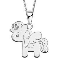 Limana Kette mit Anhänger echt 925 Sterling Silber Einhorn Pferd, Kinderkette Mädchen Kinderschmuck von Limana