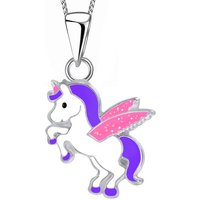 Limana Kette mit Anhänger echt 925 Sterling Silber Pferd Einhorn, kleine Einhornkette Geschenk Geschenkidee Kinderkette von Limana