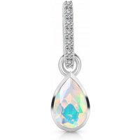 Limana Kettenanhänger echter Opal und Topas 925 Sterling Silber kleiner Anhänger für Kette (inkl. Herz Gravur Dose), edle Geschenkidee Liebe Geschenk für Damen Edelsteinschmuck von Limana