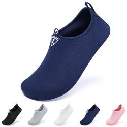 Limberun Wasserschuhe für Damen und Herren,Badeschuhe,Schwimmschuhe,Wasserschuhe seeigelfest für steinstrand Meer,dusch- & Badeschuhe für Herren, Gummi Erwachsene Fluss Blau 38-39 von Limberun