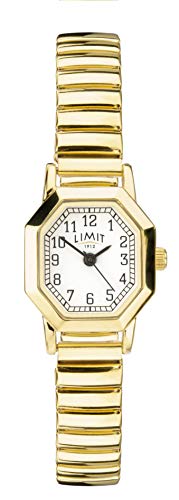 Limit Ladies Vintage Style Watch with Gold Plated case and Expander Bracelet. von Limit