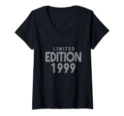 Damen Limited Edition 1999 Retro Geburtstag 1999 Jahrgang 1999 T-Shirt mit V-Ausschnitt von Limited Edition Geschenke