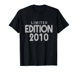 Limited Edition 2010 Retro Geburtstag 2010 Jahrgang 2010 T-Shirt von Limited Edition Geschenke