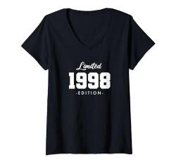 26 Jahre Jahrgang 1998 Limited Edition 26. Geburtstag T-Shirt mit V-Ausschnitt von Limited Edition Jahrgang Geburtstagsgeschenke