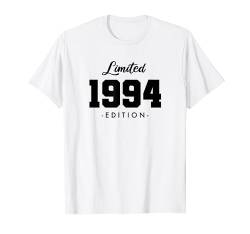 30 Jahre Jahrgang 1994 Limited Edition 30. Geburtstag T-Shirt von Limited Edition Jahrgang Geburtstagsgeschenke