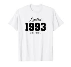 31 Jahre Jahrgang 1993 Limited Edition 31. Geburtstag T-Shirt von Limited Edition Jahrgang Geburtstagsgeschenke