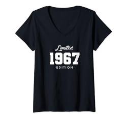 57 Jahre Jahrgang 1967 Limited Edition 57. Geburtstag T-Shirt mit V-Ausschnitt von Limited Edition Jahrgang Geburtstagsgeschenke