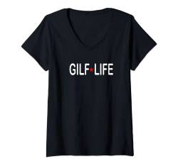 Damen GILF LIFE - GILFS T-Shirt mit V-Ausschnitt von Limited Rags