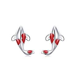 Einzigartige klassische Fisch-Ohrstecker, farblich passende Ohrringe für Damen und Herren, hübscher modischer kleiner Ohrschmuck, Wie abgebildet von Limtula