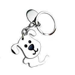 Lin’s Liliana Schlüsselring mit Kreativen Modell, Schlüsselanhänger für Autoschlüssel Wohnungschlüssel, Dekoration Zubehör für Tasche Rucksack (Hund) von Lin's Liliana