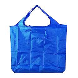 Lin’s Liliana große Faltbare Tasche 43x66cm, wiederverwendbare Einkauftasche leichte Handtasche schnelltrocknend reißfest für Einkauf Reise Ausflug (Blau) von Lin's Liliana