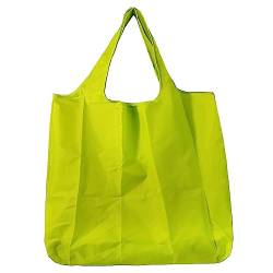 Lin’s Liliana große Faltbare Tasche 43x66cm, wiederverwendbare Einkauftasche leichte Handtasche schnelltrocknend reißfest für Einkauf Reise Ausflug (Zitronengelb) von Lin's Liliana