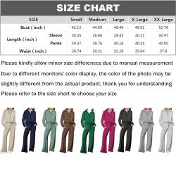 2 Piece Loungewear,Women's 2 Piece Outfits,Oversized Half Zip Pullover Sweatshirts And Wide Leg Pants Tracksuit Sets (DE/NL/SE/PL, Alphanumerisch, S, Regular, Regular, Light Grey) von LinZong