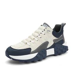 Men's Orthopedic Comfort Sneaker,Arch Support Non Slip Breathable Sports Shoes, Casual Lightweight Low Top Walking Shoes (White, Erwachsene, Herren, 42, Numerisch, EU Schuhgrößensystem, M) von LinZong