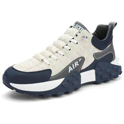 Men's Orthopedic Comfort Sneaker,Neutral Running Shoe,Waterproof Non Slip Breathable Sports Shoes (White, Erwachsene, Herren, 42, Numerisch, EU Schuhgrößensystem, Breit) von LinZong