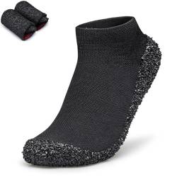 Minimalist Barefoot Sock Shoes for Women and Men,Multi-Purpose Lightweight Non Slip Walking Shoes (Black, Erwachsene, Damen, 37, Numerisch, EU Schuhgrößensystem, M) von LinZong