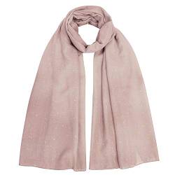 Lina & Lily Mini Schimmer Glitzer Einfarbig Damen Schal Kopf Wrap Hijab, #9 Peachy Pink, 42 von Lina & Lily