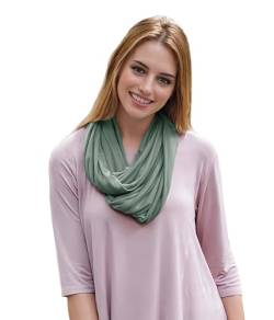 Lina & Lily Modal Premium Jersey Loop Schal für Damen Herren (Dusty Mint) von Lina & Lily