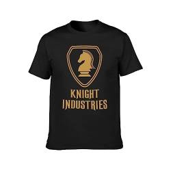 Knight Industries Rider Michael David Hasselhoff Kitt Foundation 80s Man T-Shirt Black Unisex Tee XXL von Lindas