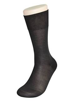 LINDNER® Premium Herrensocke/Business Socke Super Silk (41-42, schwarz) von Lindner socks