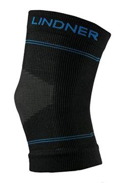 Lindner socks Kniebandage schwarz/blau (XL) - mit verbessertem Randabschluss von Lindner socks