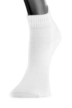 Lindner socks Shorties - Sneaker Quarter Socken, 39-42, weiß von Lindner socks