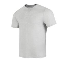 Lindoro Ultrafine 100% Merinowolle Base Layer T-Shirt für Sport (L, Grau) von Lindoro