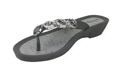 Linea Scarpa Cancun Flip Badeschuhe Zehensteg-Strandschuh mit Absatz Damen: Größe: 38 | Farbe: Grau von Linea Scarpa