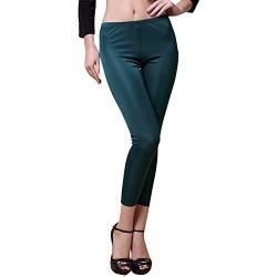 LingDooo Damen-Unterwäsche, 100 % reine Seide, dehnbar, Sicherheitskleidung, kurze Hose - Grün - X-Groß von LingDooo