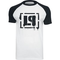 Linkin Park T-Shirt - LP Logo - S bis XXL - für Männer - Größe L - weiß/schwarz  - EMP exklusives Merchandise! von Linkin Park