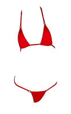 LinvMe Damen Extrem Sexy Hot Bikinis Set Badezug Fuer Heisse Quelle Rot von LinvMe