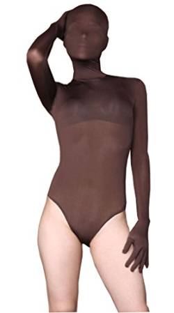 LinvMe Damen Sexy Sichtbare Ice Seide Zentai Langärmlige Anzug XL von LinvMe