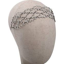Barock Vintage Schwarz Draht Stirnbänder Kristall Tiara Kopfstück Hochzeit Braut Haarzubehör Frauen Haare Schmuckparty Haarbänder von Lipfer