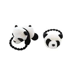 Chinese Plüsch Panda Form Haarbindungs ​​gummi -kopfschmuck Panda Kopf Gummi -band Haarnadelzubehör Accessoire von Lipfer