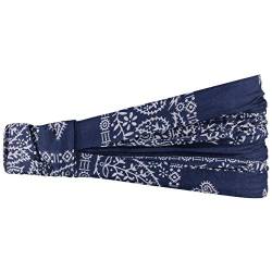 Bajala Damen Headband mit Blumenmuster - Stirnband aus Baumwolle - Modisches Haarband in Einheitsgröße (52-60 cm) - Ganzjährig tragbares Kopftuch - Bandana in verschiedenen Farben blau One Size von Lipodo