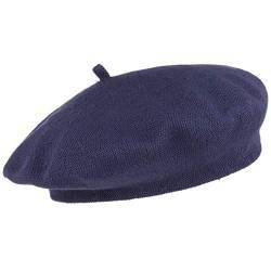 Lipodo Biskaya Baumwollbaske Damen - Baskenmütze aus 100% Baumwolle - Mütze One Size (53-58 cm) - Franzosenmütze Frühjahr/Sommer blau von Lipodo