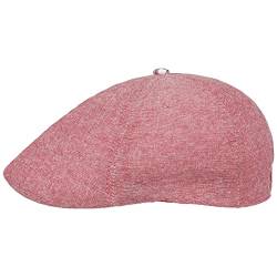 Lipodo Check Visor Kindercap - Aus 100% Baumwolle - Waschbar bis 30 Grad - Mit Stretchband - Einfarbige Kindermütze - Mehrfarbig Karierter Schirm - Flatcap Frühjahr/Sommer rot 52 cm von Lipodo