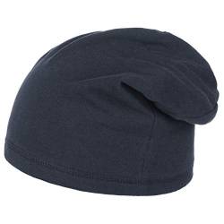 Lipodo Slouch Beanie XXL 30 cm Jerseymütze Oversizemütze Beany Pull-On Baumwollmütze Indoormütze Mütze für Damen und Herren Bini Haube Baumwollmütze Winter Sommer Indoor (One Size (55-64 cm), blau) von Lipodo