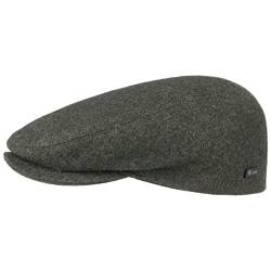 Lipodo Sport Flatcap - Schiebermütze Damen Herren - Flache Mütze mit Schirm - sportliche Schirmmütze Übergangszeit und Winter Oliv 54 cm von Lipodo