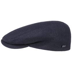 Lipodo Sport Flatcap - Schiebermütze Damen Herren - Flache Mütze mit Schirm - sportliche Schirmmütze Übergangszeit und Winter blau 55 cm von Lipodo