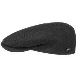 Lipodo Sport Flatcap - Schiebermütze Damen Herren - Flache Mütze mit Schirm - sportliche Schirmmütze Übergangszeit und Winter schwarz 49 cm von Lipodo