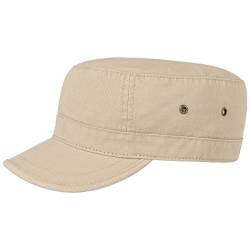 Lipodo Urban Army Cap Damen/Herren - Schirmmütze aus 100% Baumwolle - Armycap S/M (54-Medium) - Mütze in Beige - Größenverstellbar von Lipodo